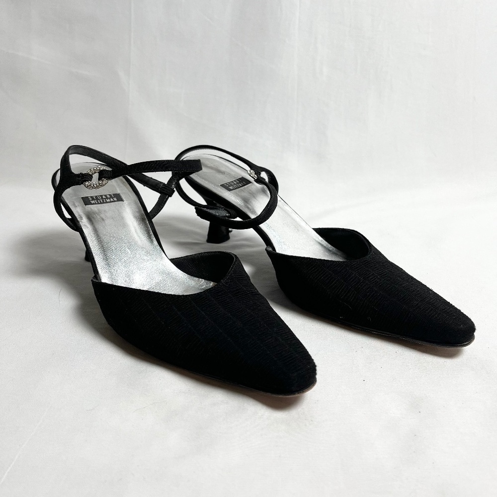 Black Mule kitten heels